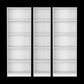 Set of Three White Wood Five Tier Modular Bookcase