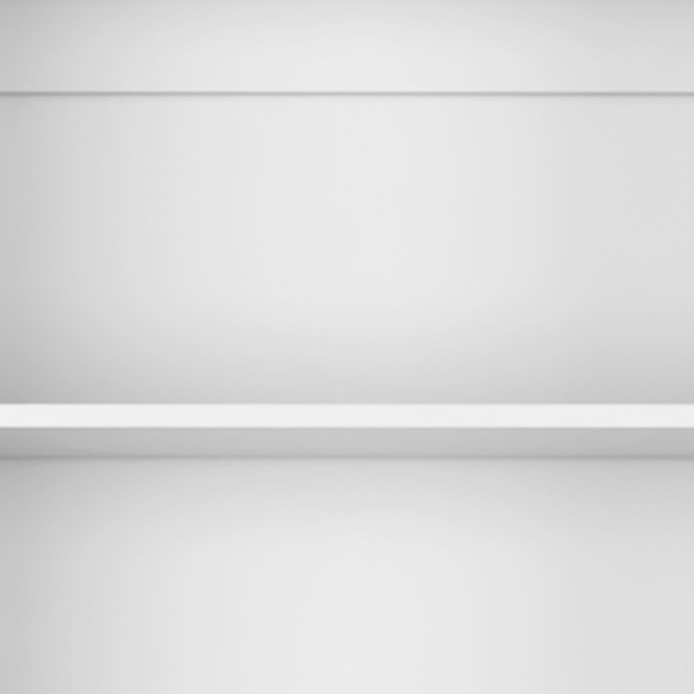 Set of Three White Wood Five Tier Modular Bookcase