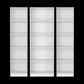 Set of Three White Wood Five Tier Modular Bookcase