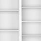 Set of Two White Wood Nine Tier Modular Bookcase
