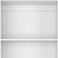 Set of Three White Wood Twelve Tier Modular Bookcase with Two Doors