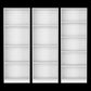 Set of Three White Wood Thirteen Tier Modular Bookcase