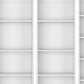 Set of Three White Wood Thirteen Tier Modular Bookcase