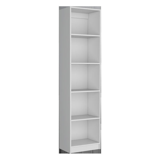 Set of Three White Wood Thirteen Tier Modular Bookcase