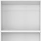 Set of Two White Wood Five Tier Modular Bookcase with Two Doors