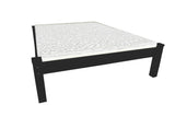Black Solid Wood Full Bed Frame