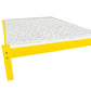 Canary Yellow Solid Wood Full Bed Frame