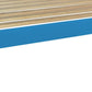 Caribbean Blue Solid Wood Full Bed Frame