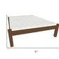 Brown Solid Wood Full Bed Frame