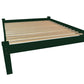 Dark Green Solid Wood Full Bed Frame