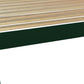 Dark Green Solid Wood Full Bed Frame