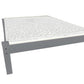 Gray Solid Wood Full Bed Frame
