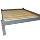 Gray Solid Wood Full Bed Frame