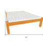 Yellow Solid Wood Full Bed Frame