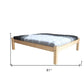Natural Solid Wood Full Bed Frame