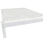 White Solid Wood Full Bed Frame
