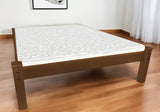 Brown Solid Wood Queen Bed Frame