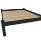 Black Solid Wood Queen Bed Frame