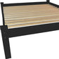 Black Solid Wood Queen Bed Frame