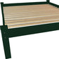 Dark Green Solid Wood Queen Bed Frame