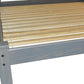 Gray Solid Wood Queen Bed Frame