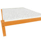 Yellow Solid Wood Queen Bed Frame