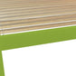 Lime Green Solid Wood Queen Bed Frame