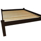 Dark Brown Solid Wood Queen Bed Frame