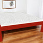 Red Solid Wood Queen Bed Frame