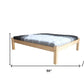Natural Solid Wood Queen Bed Frame
