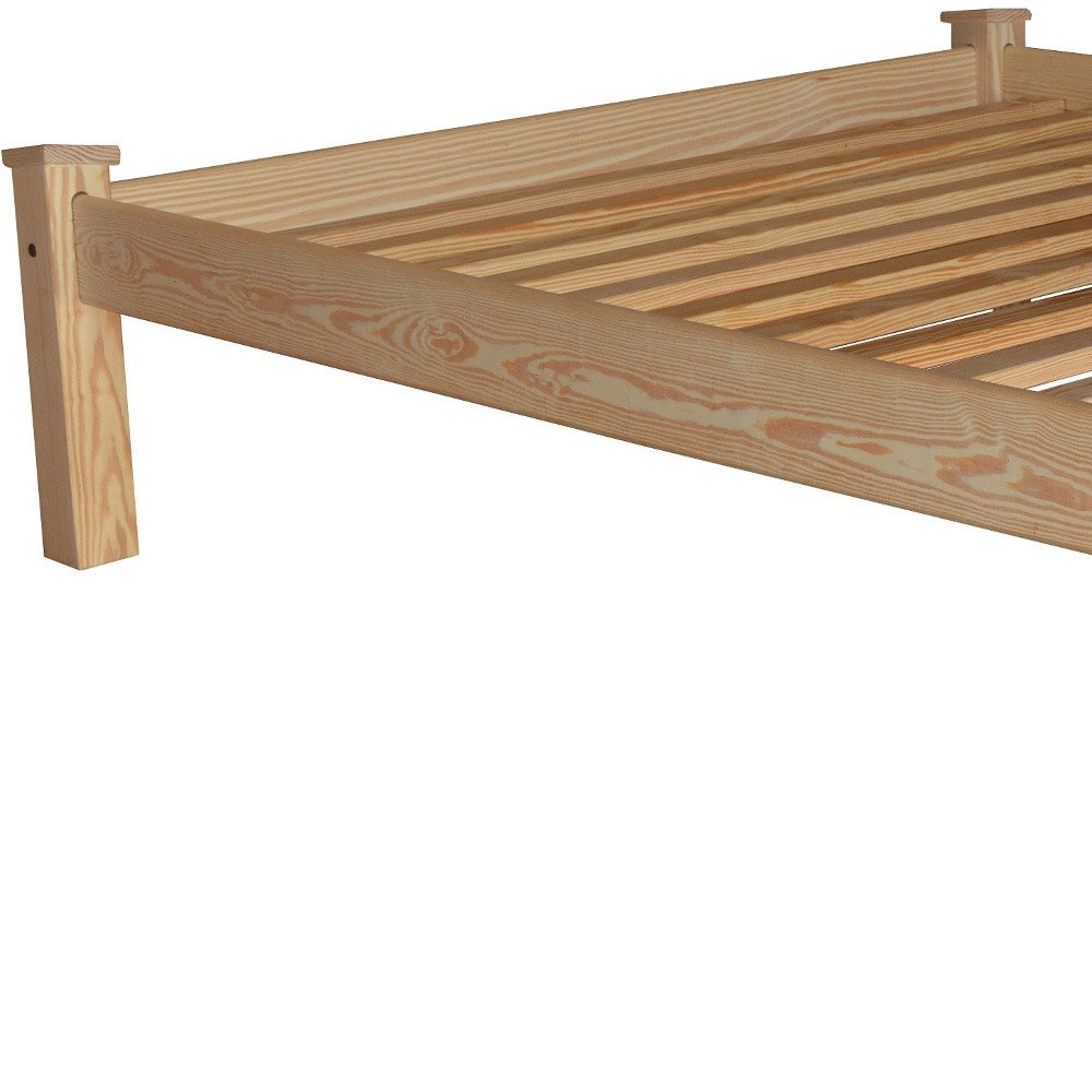Natural Solid Wood Queen Bed Frame