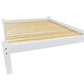 White Solid Wood Queen Bed Frame