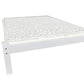 White Solid Wood Queen Bed Frame