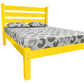 Canary Yellow Solid Wood Twin Bed Frame