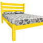 Canary Yellow Solid Wood Twin Bed Frame