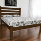 Coffee Solid Wood Twin Bed Frame