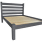 Gray Solid Wood Twin Bed Frame