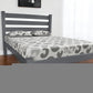 Gray Solid Wood Twin Bed Frame
