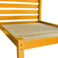 Yellow Solid Wood Twin Bed Frame