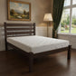 Dark Brown Solid Wood Twin Bed Frame