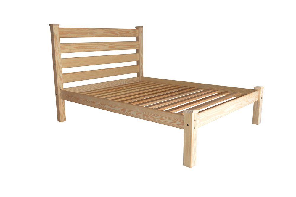 Natural Solid Wood Twin Bed Frame
