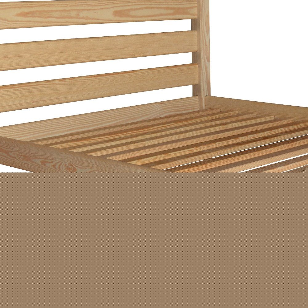 Natural Solid Wood Twin Bed Frame