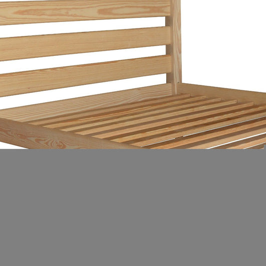 Natural Solid Wood Twin Bed Frame