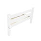 White Solid Wood Twin Bed Frame
