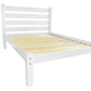 White Solid Wood Twin Bed Frame