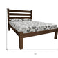 Brown Solid Wood Full Bed Frame