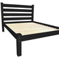 Black Solid Wood Full Bed Frame