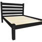 Black Solid Wood Full Bed Frame