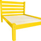 Canary Yellow Solid Wood Full Bed Frame