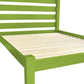 Lime Green Solid Wood Full Bed Frame